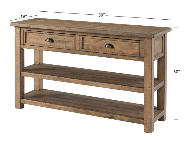 Lark Manor Holliman 50'' Solid Wood Console Table & Reviews | Wayfair